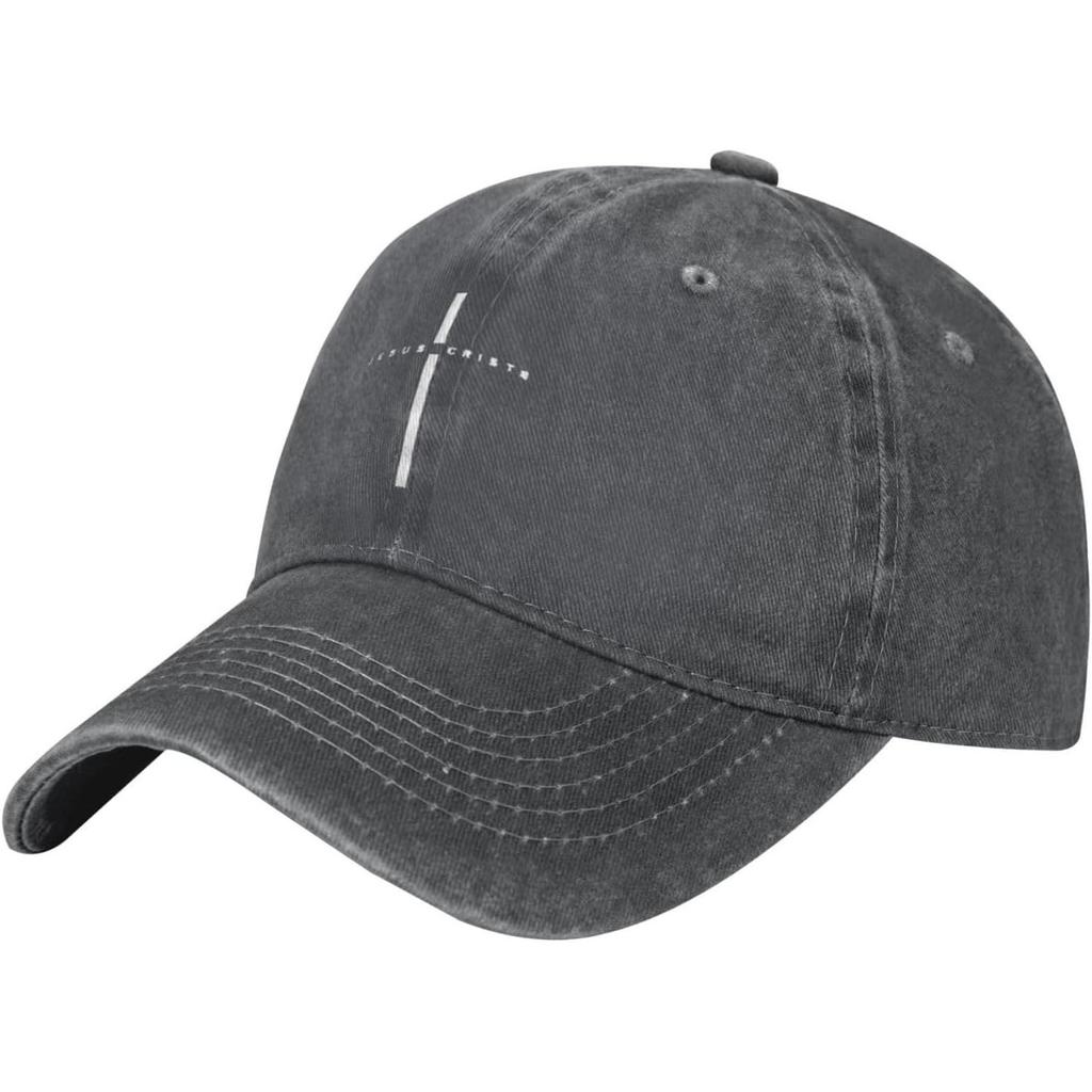 Christian Cross Baseball Cap Washed Cotton Dad Hat Low Profile Adjustable Unisex Sun Hat