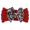 New children's headband headband, printed bow knitted wool headband, baby headgear hair accessories Baby