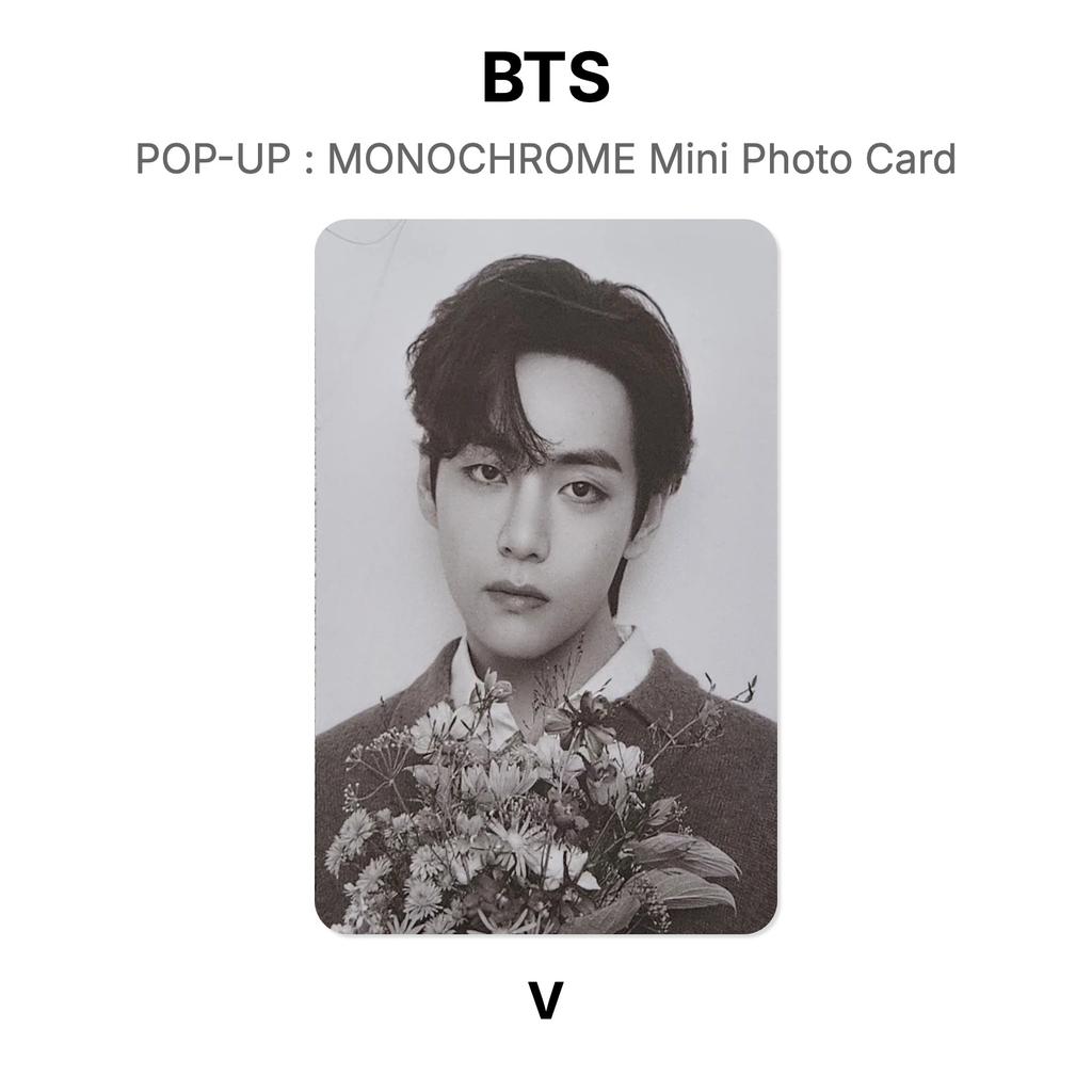 BTS SURGIR : TARJETA FOTOGRÁFICA MINI MONOCROMÁTICA Fotocarte Oficial