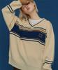 Compagno Comme V Neck Sweater Cream