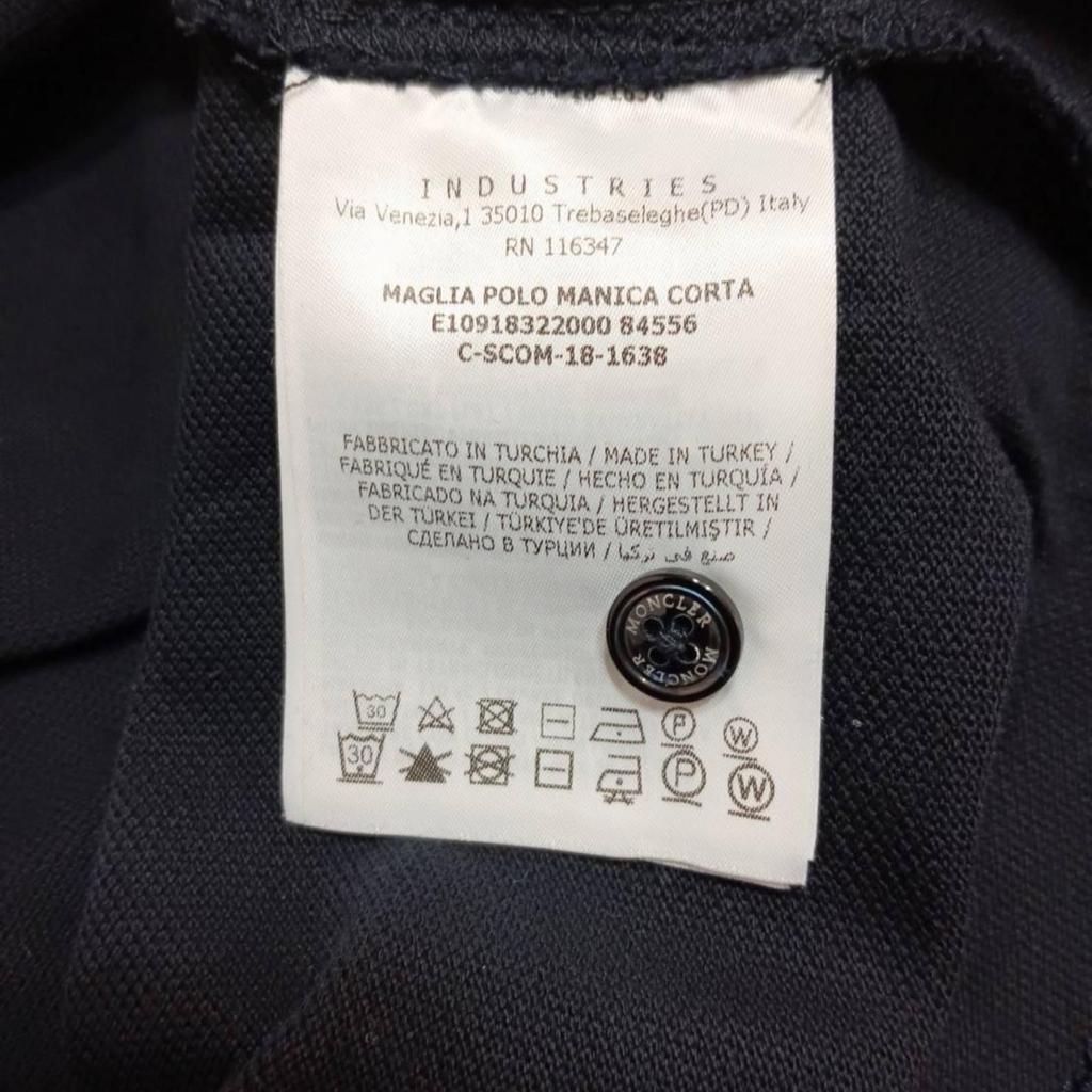 Used MONCLERPolo Shirt Dark Navy Mens