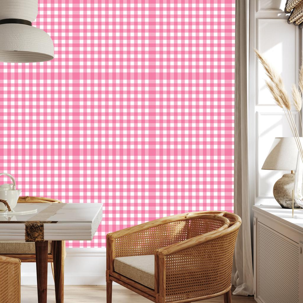 Wallpaper Fabric Pattern Powder Pink, Fine Detail 50x1000