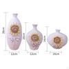 3er-Pack Harzvase Elegante Blumenvase für Hochzeitsfeier Heim Wohnzimmer Dekoration Ornament