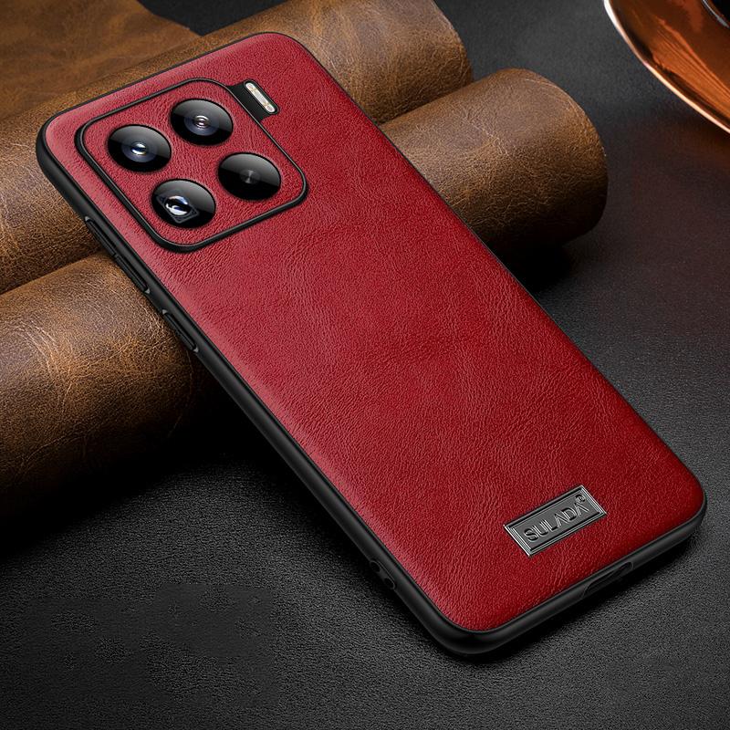 SULADA For Xiaomi 15 Pro Case PU Leather+TPU+PC Back Phone Cover