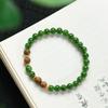 Chinese Style Hetian Jade & Agarwood Bracelet with 925 Silver Spacers