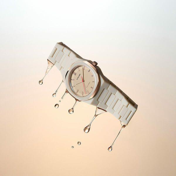 D1 Milano POLYCARBON ENAMEL Quartz 3-Hand PCBU15 Wrist Watch