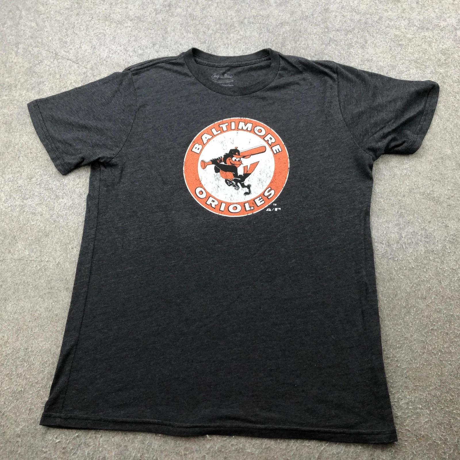 Baltimore Orioles Shirt Mens XL Gray MLB Baseball Majestic Threads Tee S