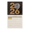 2026 Wall Calendar Rhinestone Painting Kit DIY Rhinestone Art Calendar with Gemstones Pen Tray 12-Month Flip Wall Hanging Calendar