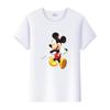 Casual Unisex Cartoon Minnie Tshirt Mickey Mouse Tops Graphic Clothes Summer Blouses T-shirt White 2000s Tees