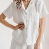 Fashion Style Short Sleeve Shirt Shorts Double-Layer Gauze Suit Short Sleeve Shirt Shorts Set