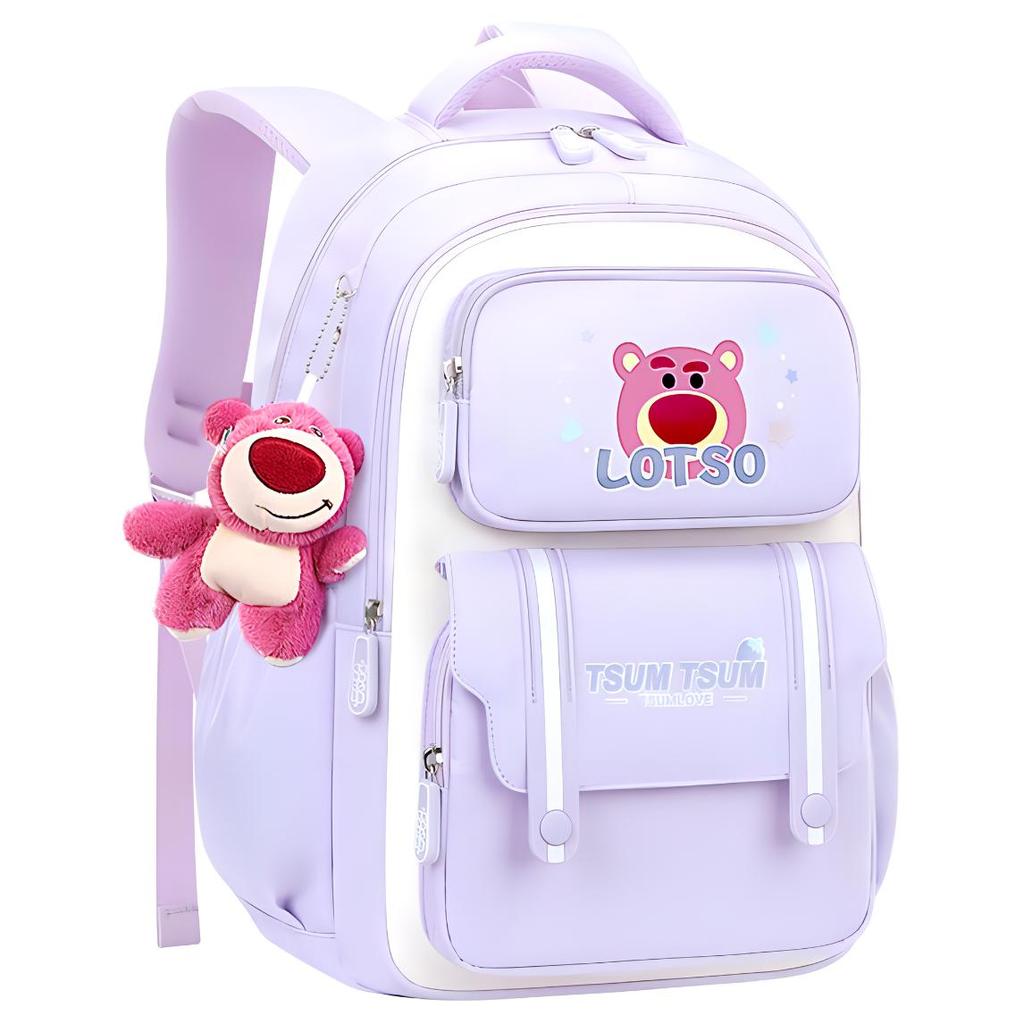 New Disney Polyester Student Bag Regular Pink/Purple/Rose Red MH-ST80266