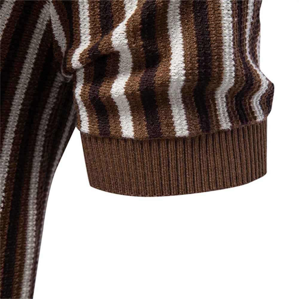 2026 Summer Men's Polo Shirts Stripe Design Ice Silk Short Sleeve Cool Touch Breathable Casual Outdoor Polo Shirt for Men