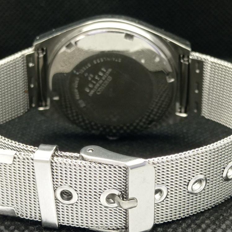 POUŽÍVANÉ VINTAGE SEIKO 5 AUTOMATIC 6309A JAPONSKÉ PÁNSKE D/D ČIERNE HODINKY 608i-a316911-2
