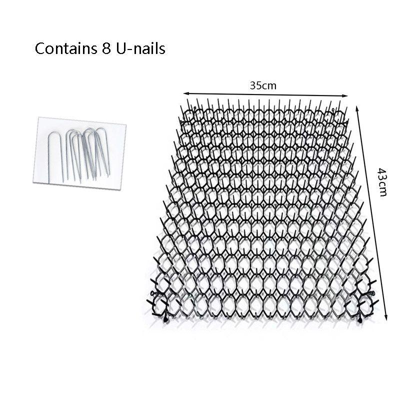 

Кошки Собаки Сад Отпугивающий Коврик С Шипованными Полосками Держите Подальше Безопасный Пластиковый Шип 35x43cm