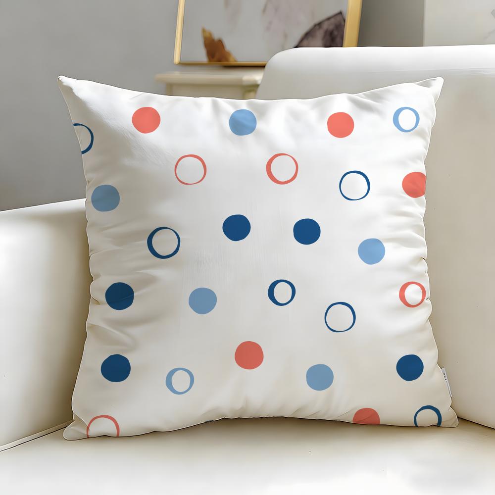 classic art theme Nordic simple dots Cushion Cover Soft & Easy-Wash Pillow Case – Versatile for Couch, Bed, Travel and Office
