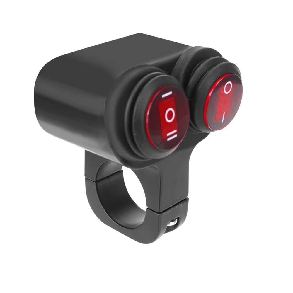DC12V Handlebar Mount Switch Button Waterproof Headlight On/Off Switch  Fog Light