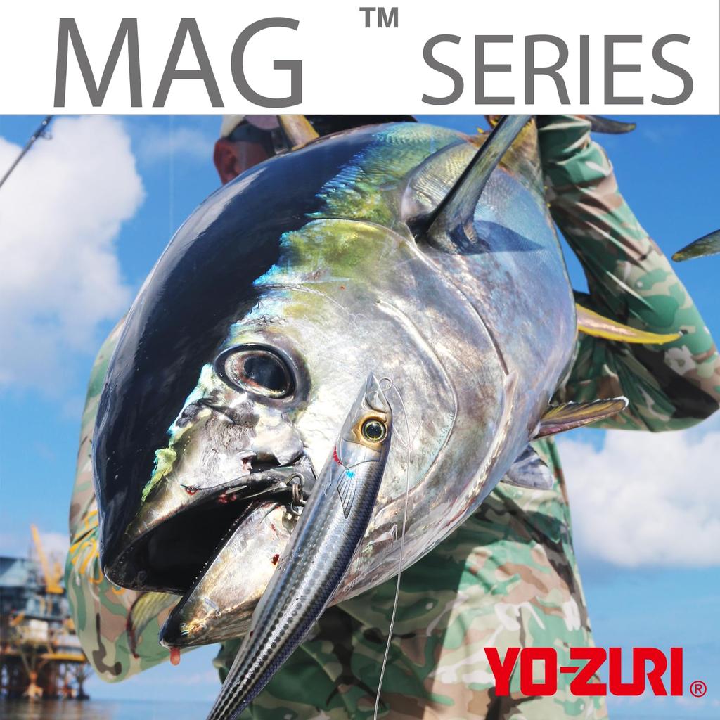 Saltwater Lure Mag Minnow Junior Floating 70mm Bone Center of Gravity Shift YO-ZURI Color