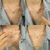 Hot Sale ins Wind Exquisite Clover Necklace Titanium Steel Cross White Bead Clavicle Chain Versatile Jewelry