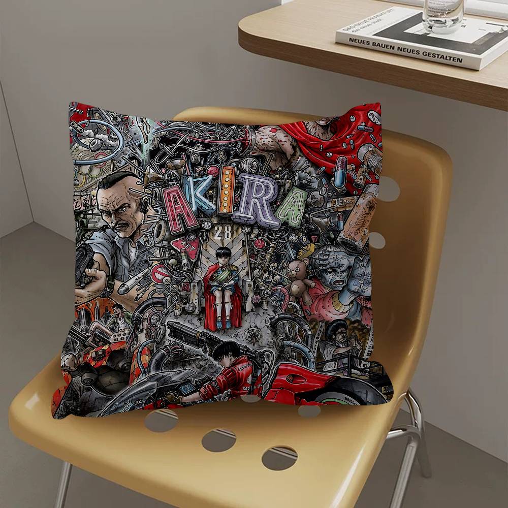 A-Akira Painting Cushion Cover Car Throw Pillow Case For Sofa Car Christmas Gift 40x40cm 45x45cm