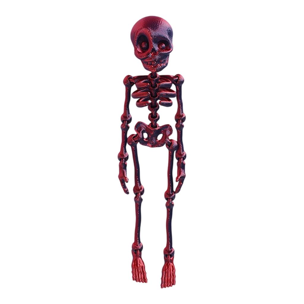 Skeleton Fridge Magnets with Movable Joints Poseable Magnetic Skeleton Figurine for Kitchen Home Halloween Decoration