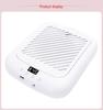 Portable Rechargeable Turbo Brushless Nail Dust Collector with Adjustable High Power for Nail Art