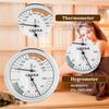 Sauna Hygrometer Thermometer Aluminum Wall Mounted Sauna Temperature Gauge 2 In 1 High Precision Indoor Hygrometer Thermometer