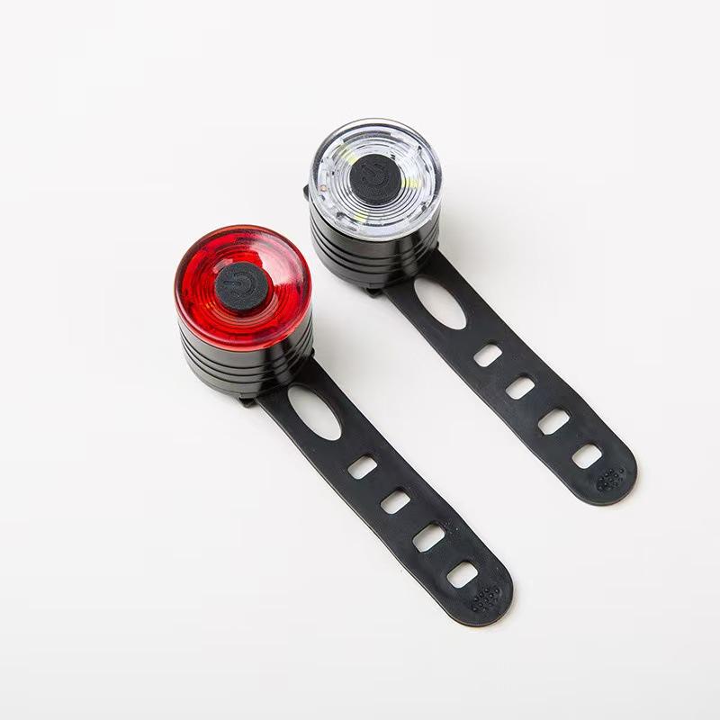 High-Brightness Waterproof Bicycle Tail & Helmet Light Set for Night Riding