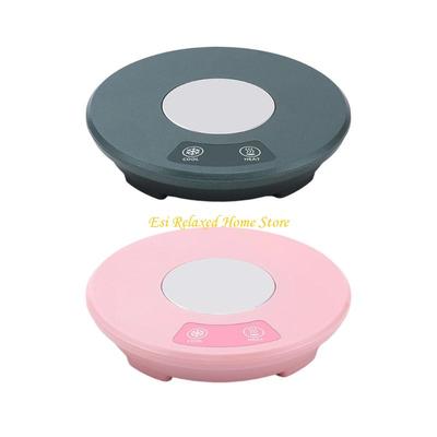 B46E Coffee Mug Warmer 55℃ Constant Temperature Milk Cup Heater Pad Warmer with 2 Temperature for Home Kitchen Office