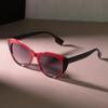 Stilvolle Cat-Eye-Sonnenbrille Damen Herren Trendmarke Spiegelgläser Sonnenbrille Weiblich Männlich Retro-Farben