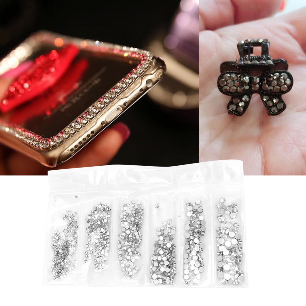   Colorful   Glass Nail Art Rhinestons Decoration Costumes Material Package(Silver)