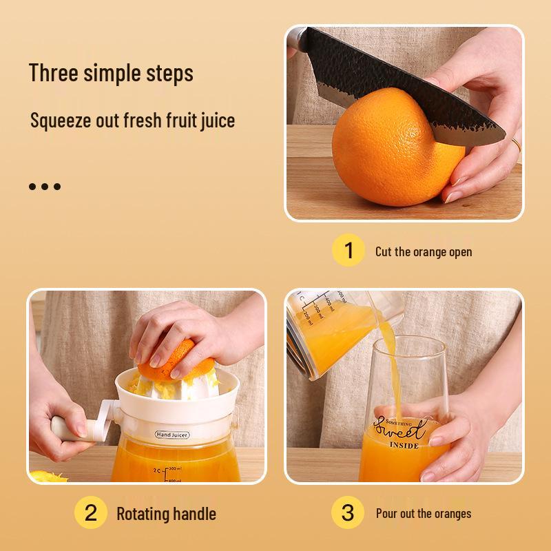 Handheld Manual Citrus Juicer for Lemons and Oranges