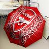 Arsenal Celebration Moment Automatic Folding Umbrella - 8-Rib Travel Umbrella with Auto Open/Close & Portable Gifts for holidays or birthdays