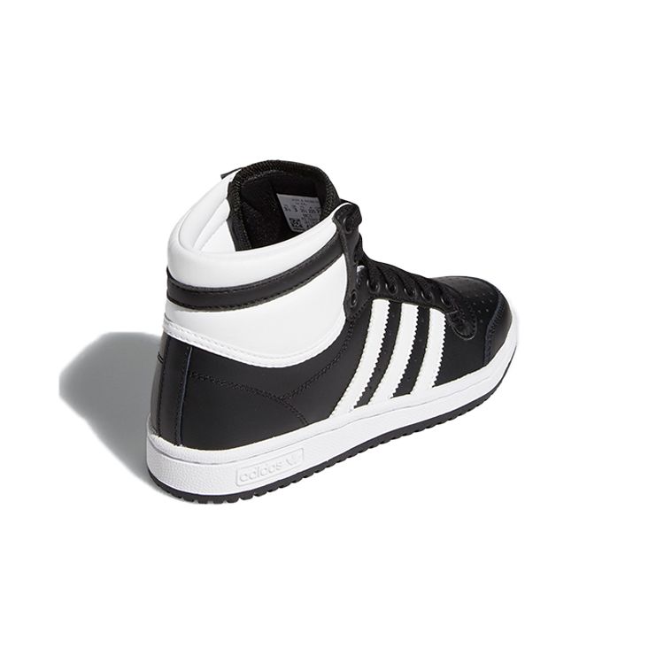 Adidas Top Ten J Black White Kids Sneakers Core-Black Cloud-White Chalk-White FW4998