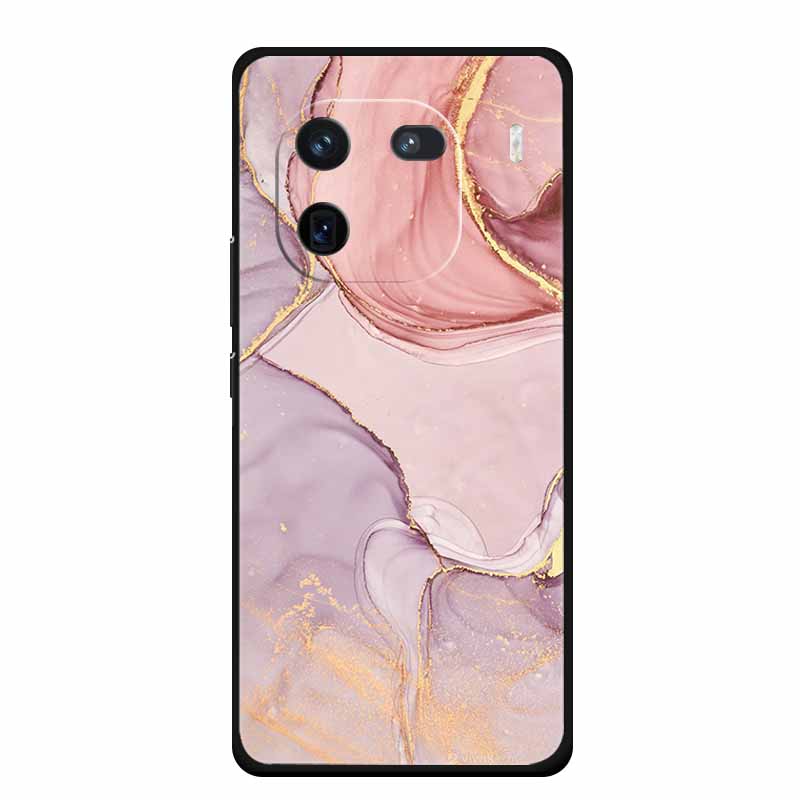 For Vivo iQOO 12 Case Marble Painted Soft Silicone TPU Cover Phone Cases For Vivo iQOO 12 Pro 5G V2307A V2329A Colorful New Etui