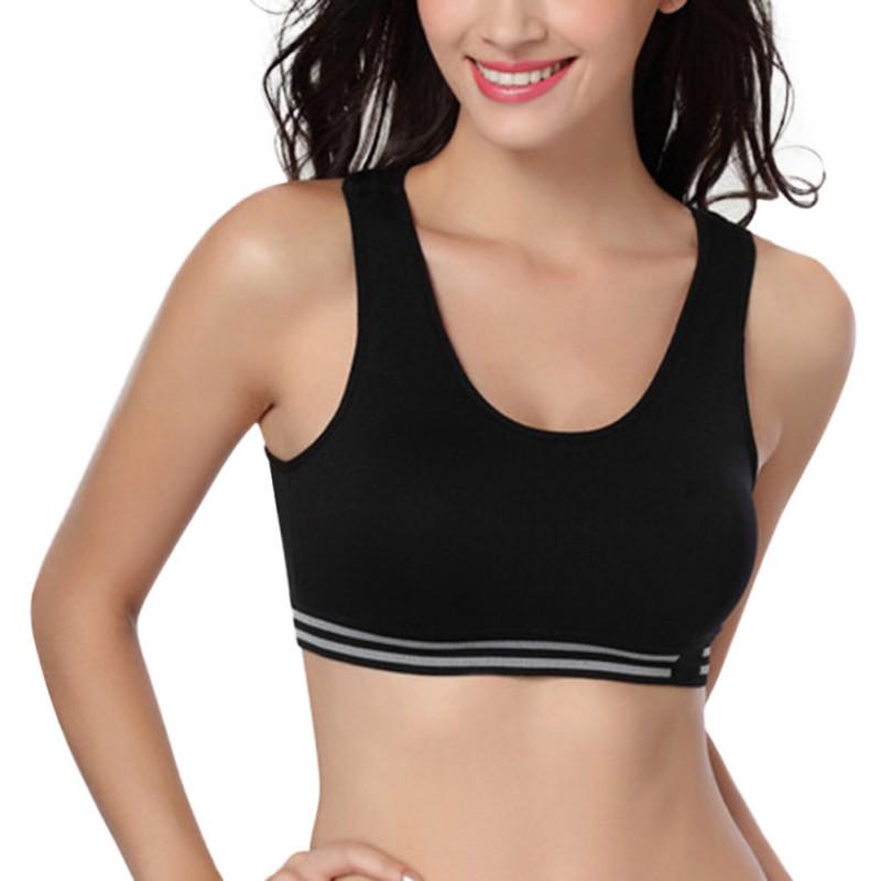 Women Professional Sport Bra  Quick Drying Fitness Padded Stretch Workout Bra Gym Training Running Tank Vest Underwear