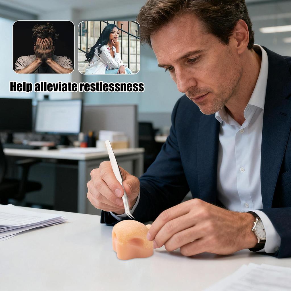 Silicone Pimple Popping Toy Satisfying Pimple Pop Toy Reusable Stress Reliever Nose Game For Kids Boy Girls Adults Classroom