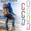 5Pcs Fish Shape Spring Snap Clip Aluminum Alloy Carabiner Key Rings Clip Outdoor Camping Keyring Hook Easy to Use