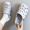 New Cartoon Hole Shoes Female Nurse Doctor Surgery Shoes Two Wear Cool Slippers Non-slip Bag Head Beach Shoes