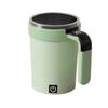 1 Stück Selbstrührende Tasse 11,3*7,3cm Automatische Rührtasse mit Temperaturanzeige, selbstrührende Tasse Lila/weiß/grün