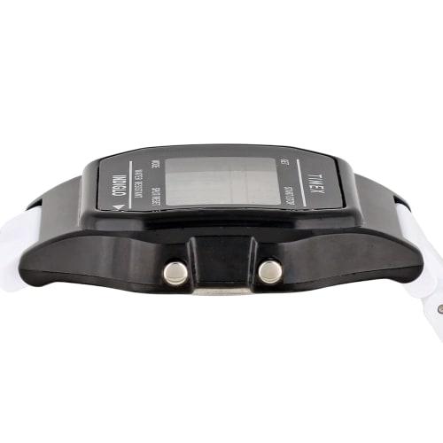 TIMEX Classic Digital Tile Collection Unisex Watch, Black Dial, Quartz Movement, TW2V20000-1, White