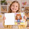 Creative Gifts for Children Cartoon Character Coloring Book Kids, Thick Paper Clear Line Birthday Painters Art Patterns Drawing Book, Fine Motor