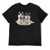 Huskies! T-Shirt Sweat Animal Prinfor Boys Customizeds Mens Shirts Graphic Tee