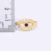 Fashion Bohemian Lucky Turkish Evil Eye Rhinestone Open Rings For Women Vintage Boho Adjustable Ring Copper Zircon Party Jewelry