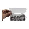 Offset Fishing Hook 100pcs High Carbon Steel Fish Hook Worm Hook Circle Hook Worm Soft Bait Jig