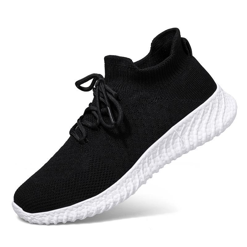 Мужские дышащие легкие походные ботинки 40 чёрныйбелый 2298₽