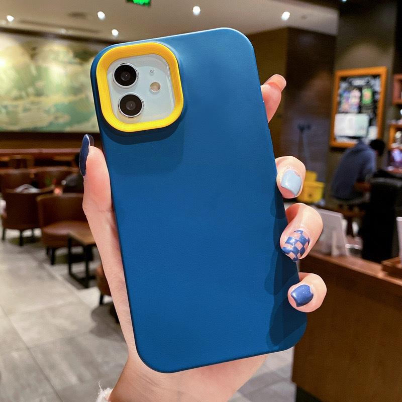 Simple Candy Color Three-in-one Suitable for Iphone15/14ProMax Apple 13 Mobile Phone Case 12/11 Silicone Case