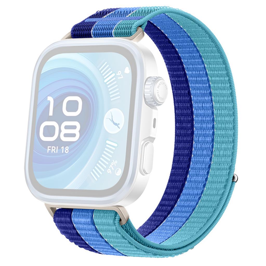 Colored Loop Nylon Strap for Huawei Watch Fit 4 Pro/Fit 4/Fit 3 Magic Tape Closure Watch Band