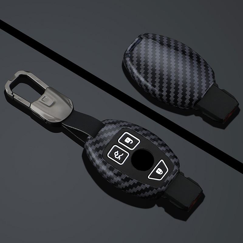Suitable Abs Carbon Fiber Car Key Case Cover For Mercedes Benz A B C Class Gls Gla Glk Glc Cls Cla Amg W204 W205 W212 W463 W176