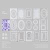 30 Sheets Basic Vintage Border Theme Base Stickers, Journal Collage Decor, Art DIY Background Material Stickers