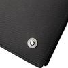 Montblanc Logo Short Folded Leather Wallet Men wallet Black 8372